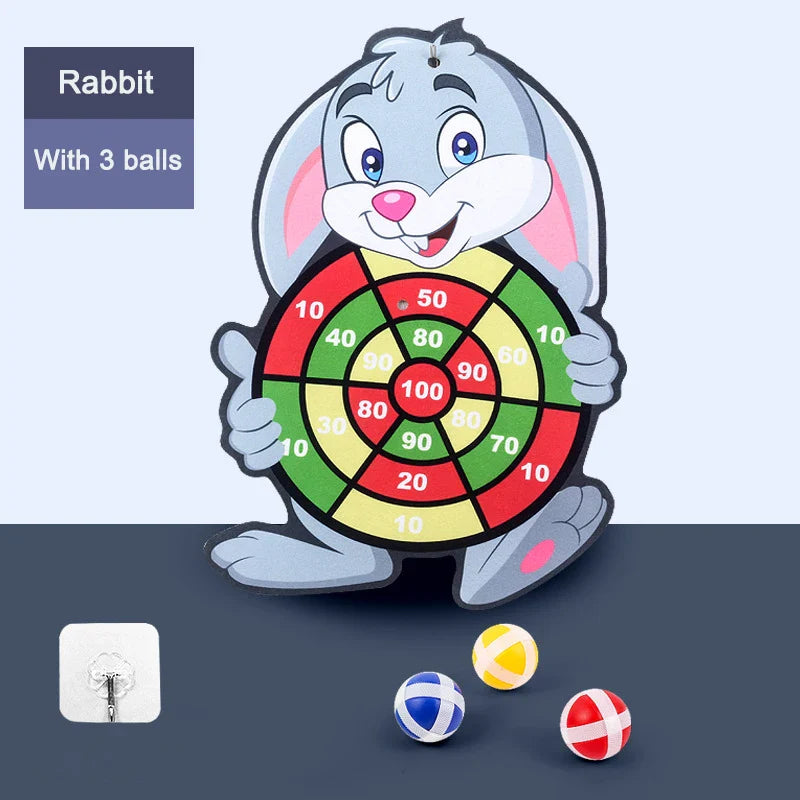 Kids Dart Board Set – Soft Sticky Ball Target Game