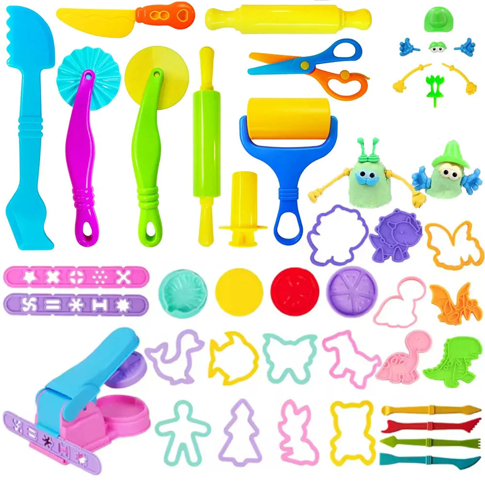 Play Dough Tool Kit with Animal and Shell Molds