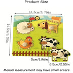 Montessori Wooden Puzzle Board for Toddlers