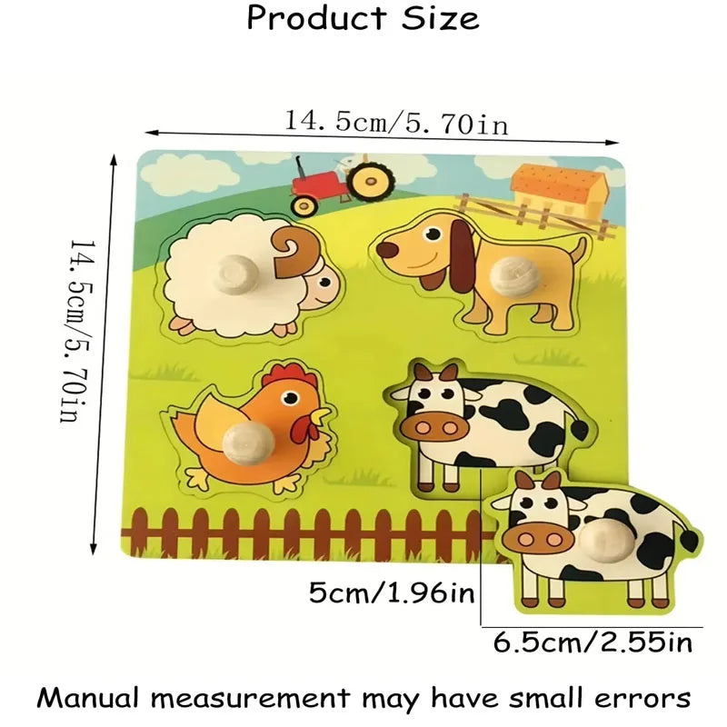 Montessori Wooden Puzzle Board for Toddlers