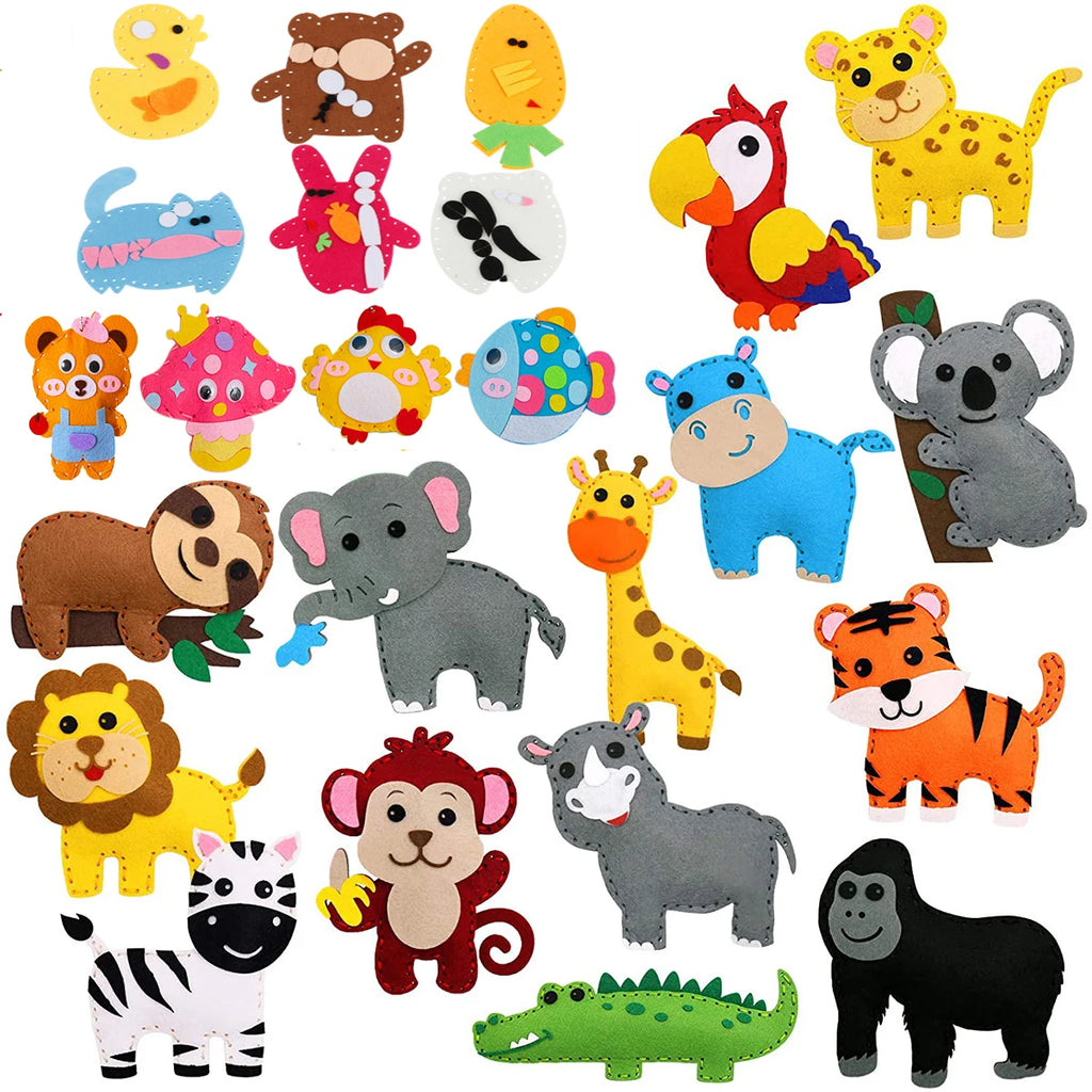 DollyCraft Felt Animal Sewing Kit