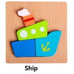 Montessori Wooden Puzzles (6 Pack)
