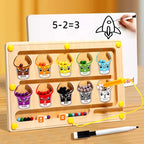 Magnetic Color Number Maze Board