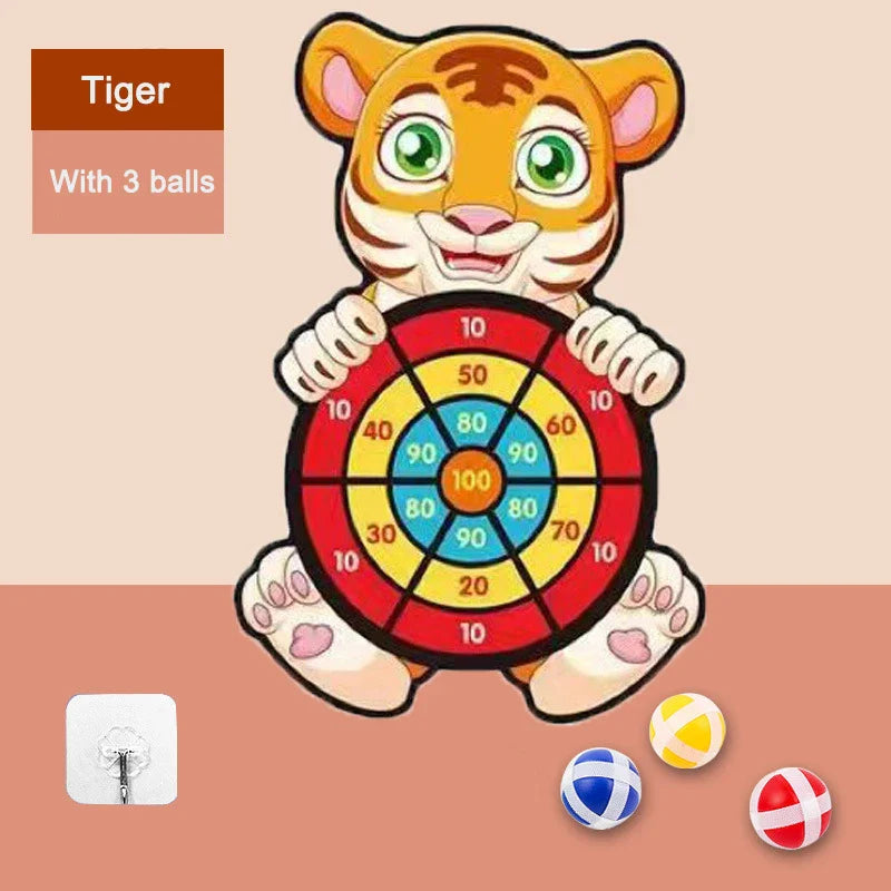 Kids Dart Board Set – Soft Sticky Ball Target Game