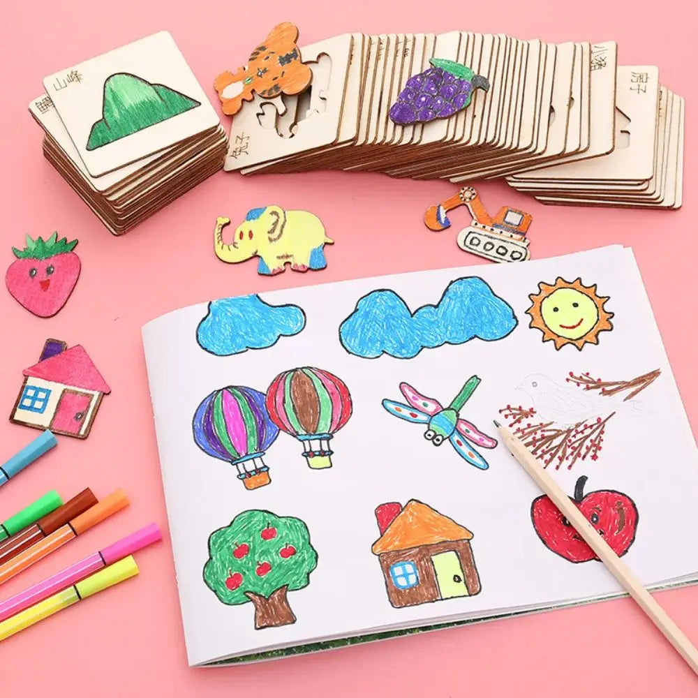 Montessori DIY Drawing Templates (20 pcs)