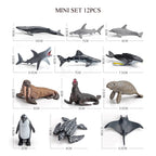 Realistic Ocean Animal Figurines Set