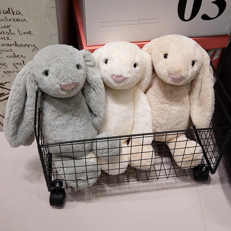 Kawaii Long-Ears Rabbit Plush Pillow – Soft Healing Bunny Doll