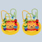 Wooden Bead Maze Roller Coaster Toy