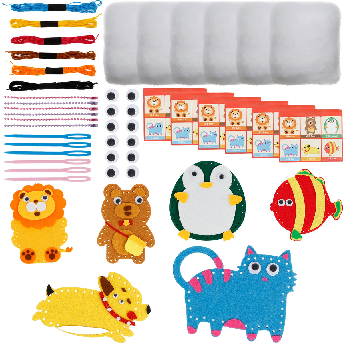 DollyCraft Felt Animal Sewing Kit