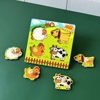 Wooden Peg Puzzle Boards (8 Themes)