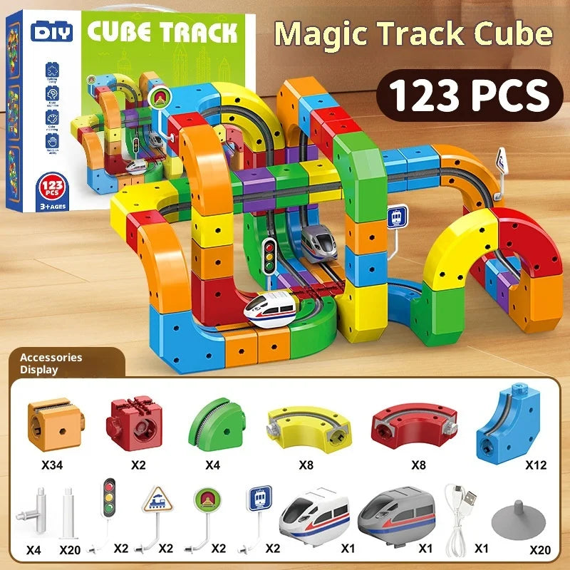 Magico Rail Cube™ Electric Magnetic Track Set