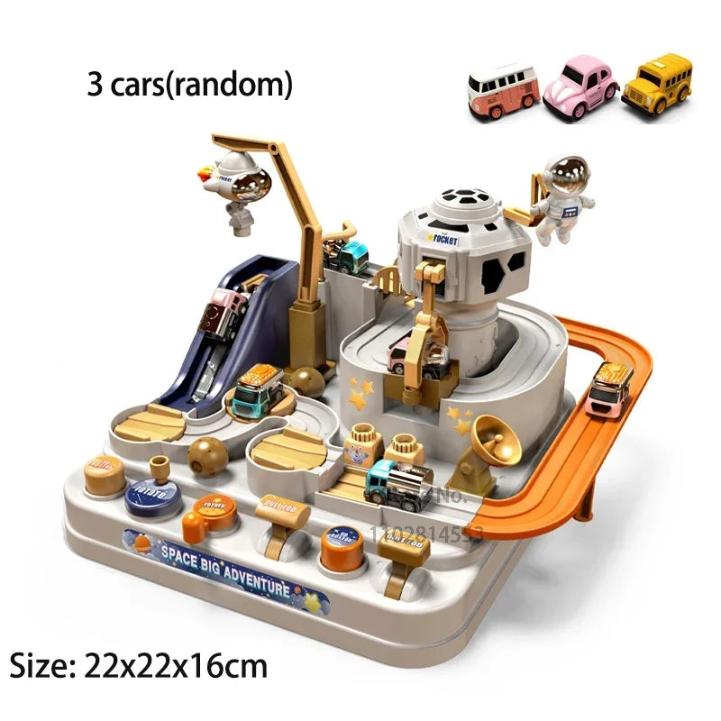 Track Adventure Rail Car Toy Set