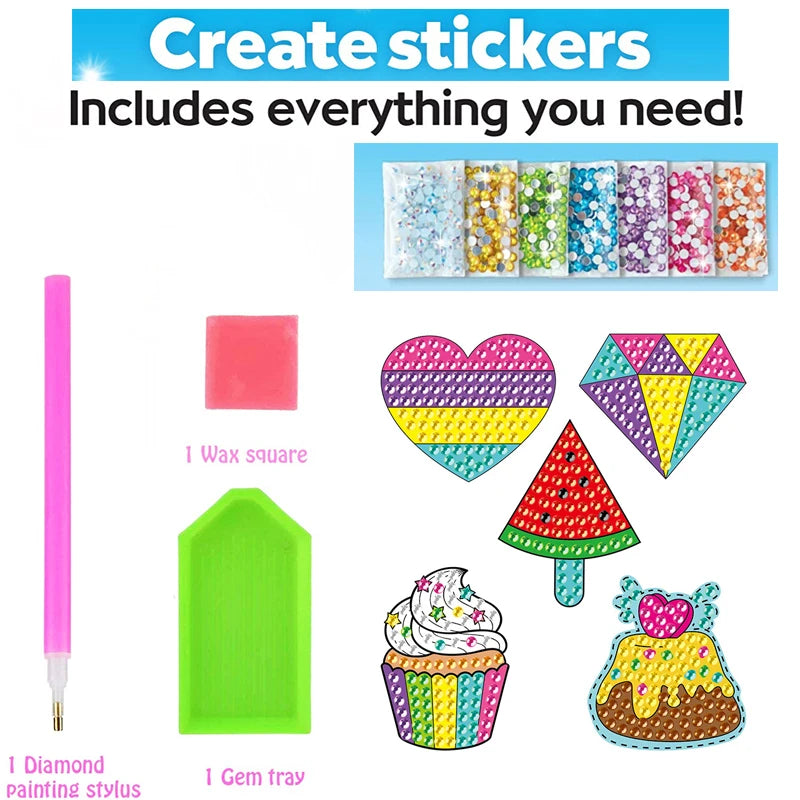 Stick & Paint Magic Gem Sticker Art Kit