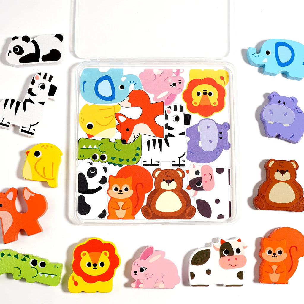 Wooden Chunky Animal 3D Puzzle