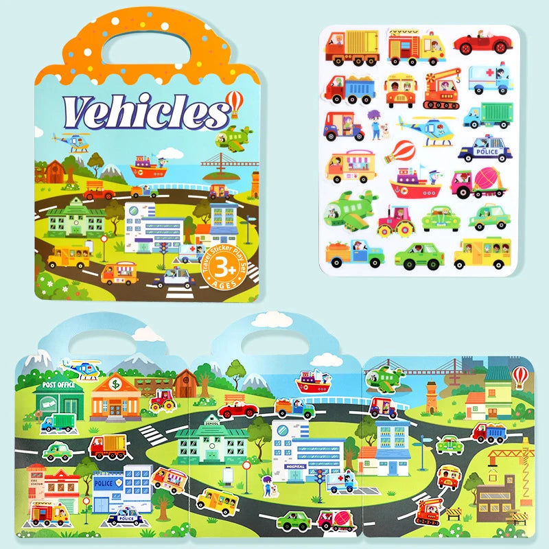 Reusable Jelly Sticker Quiet Book