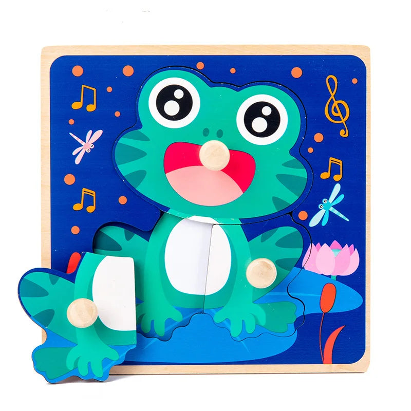 Montessori Wooden Puzzle Board for Toddlers