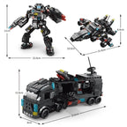 Warship Building Blocks Set