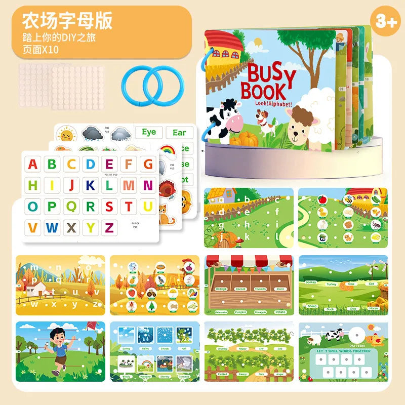 Montessori Busy Book Quiet Activity Binder
