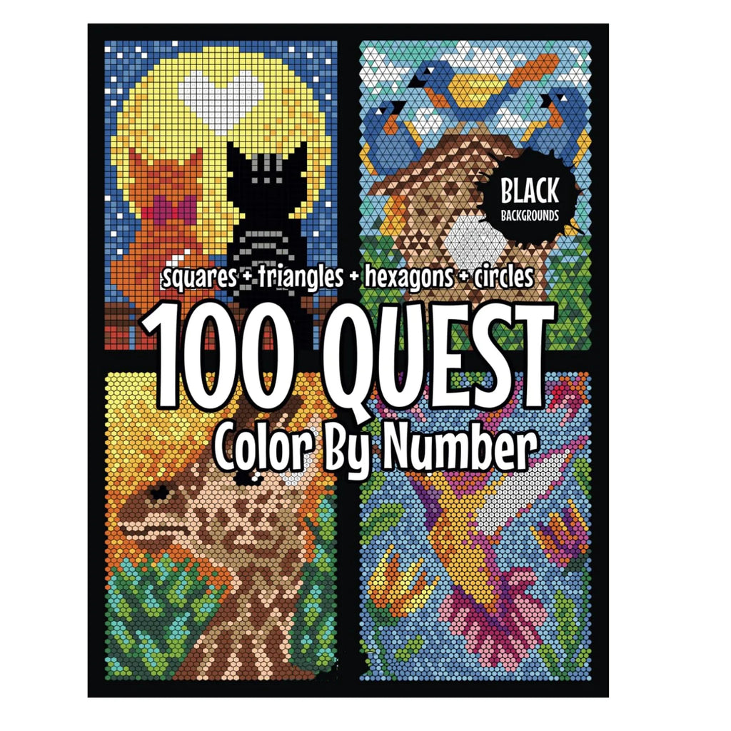 100 Color-by-Number Pages for Stress Relief