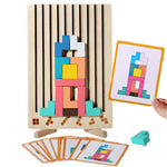 Colorful 3D Wooden Russian Blocks Puzzle – Brain Teaser & Stacking Game