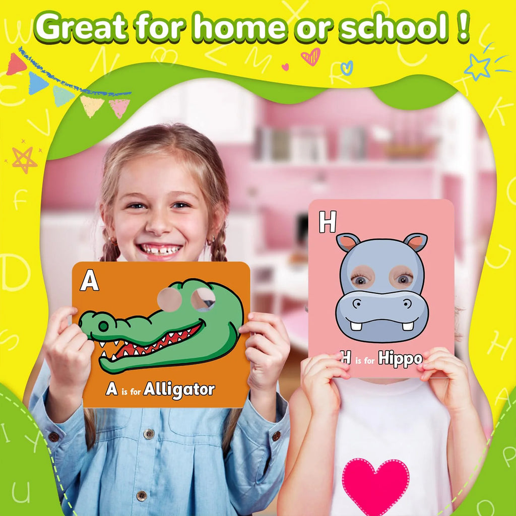 Interactive ABC Flash Cards with Animal Masks
