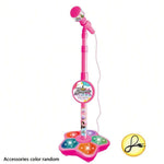 Kids Karaoke Microphone Stand with LED Lights