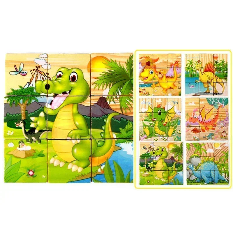 3D Wooden Cube Puzzle Tray Set, photo 4