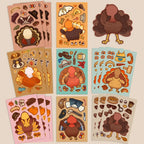 Thanksgiving Make-a-Turkey Face Stickers