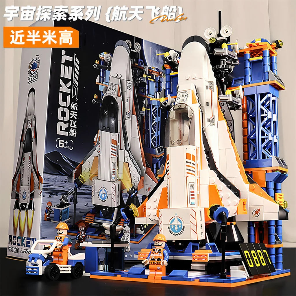 Space Rocket Building Blocks Set