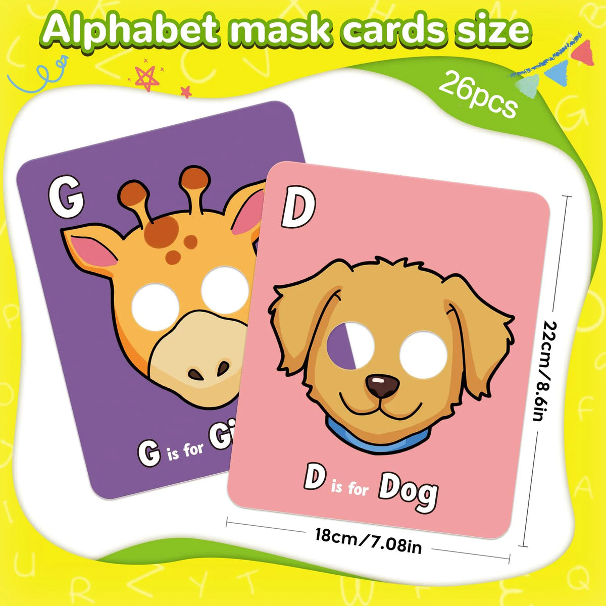 Interactive ABC Flash Cards with Animal Masks