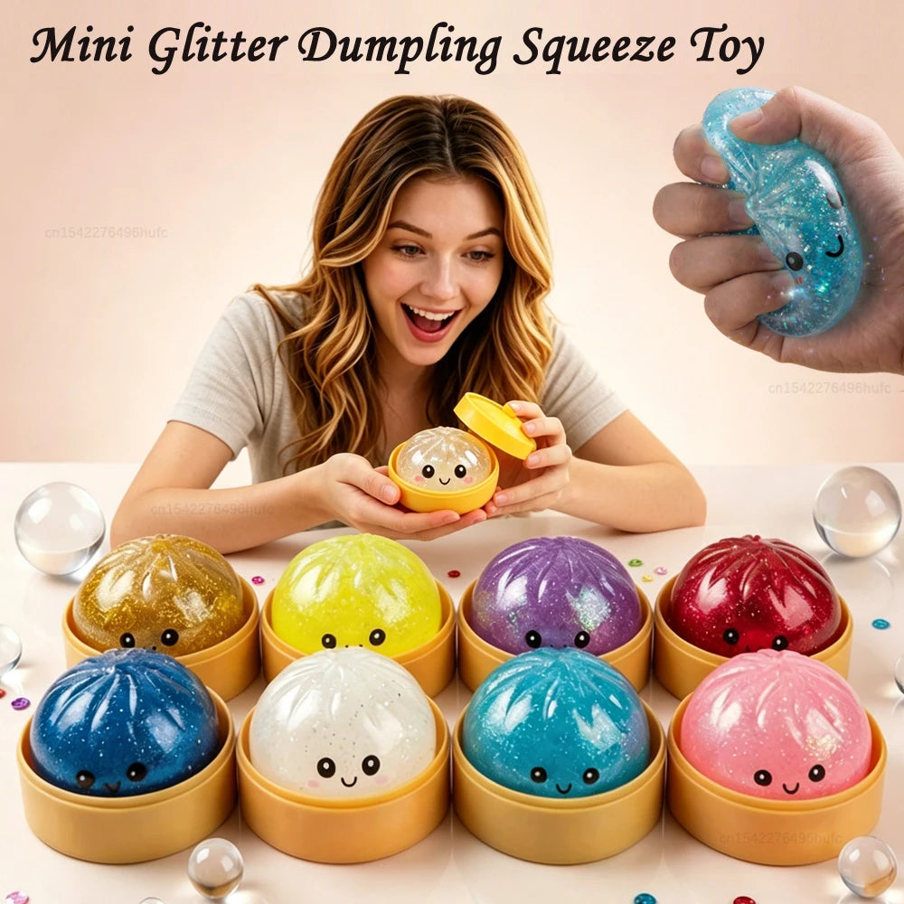 BunBuddies Glitter Dumpling Squishy Toy