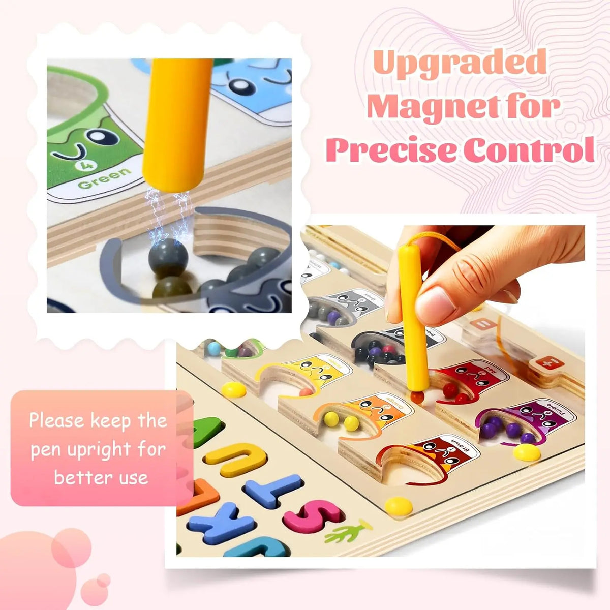 Magnetic Color Number Maze Board, photo 3
