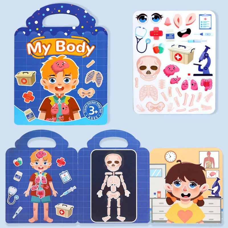 Reusable Jelly Sticker Quiet Book