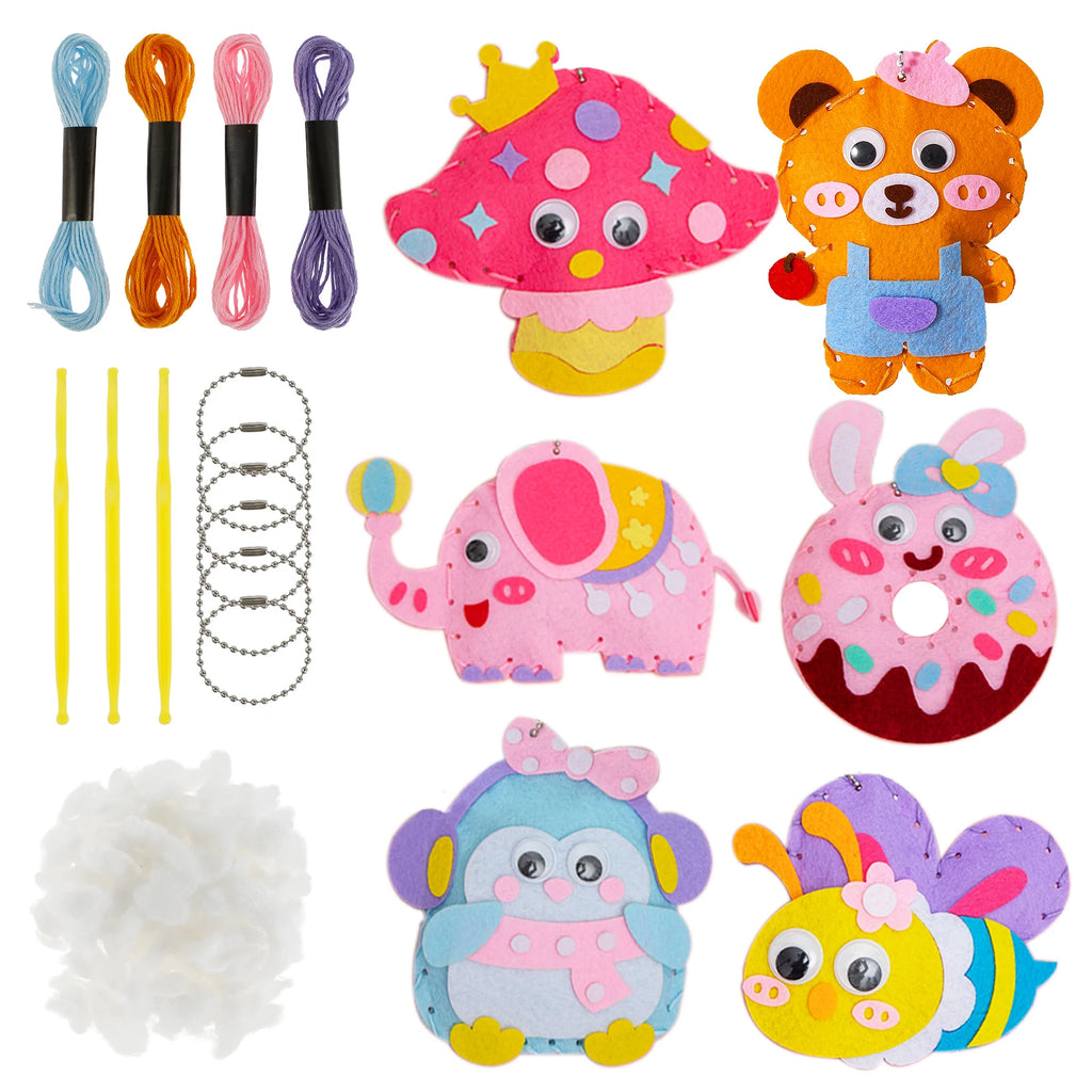 DollyCraft Felt Animal Sewing Kit
