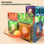 Clear Magnetic Tiles Marble Run Building Set