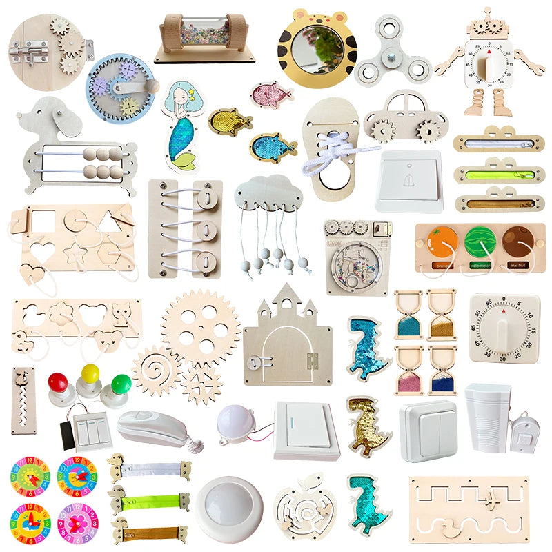 Montessori DIY Wooden Busy Board