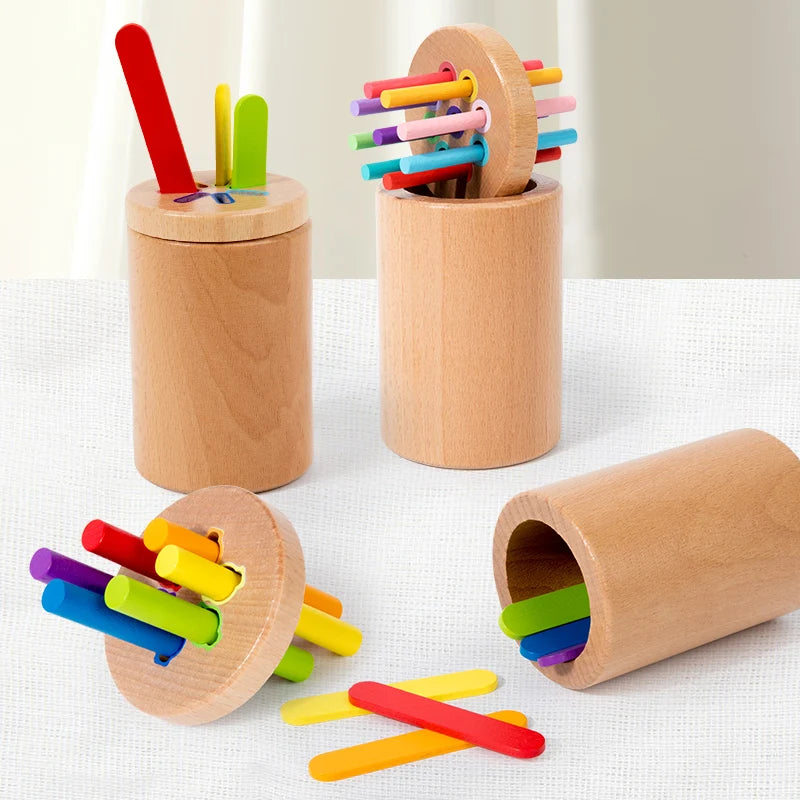 ColorNest Wooden Color Sorting Game, photo 5