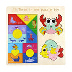3-in-1 Montessori Wooden Puzzle Board, photo 9