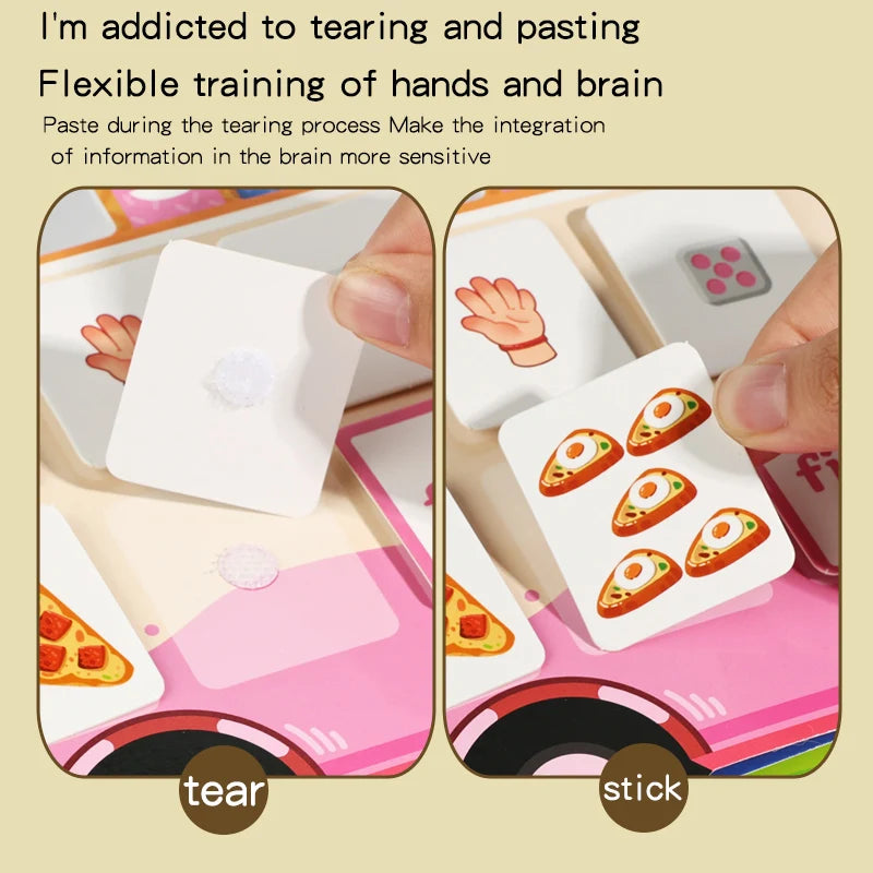 Reusable Math Sticker Quiet Book