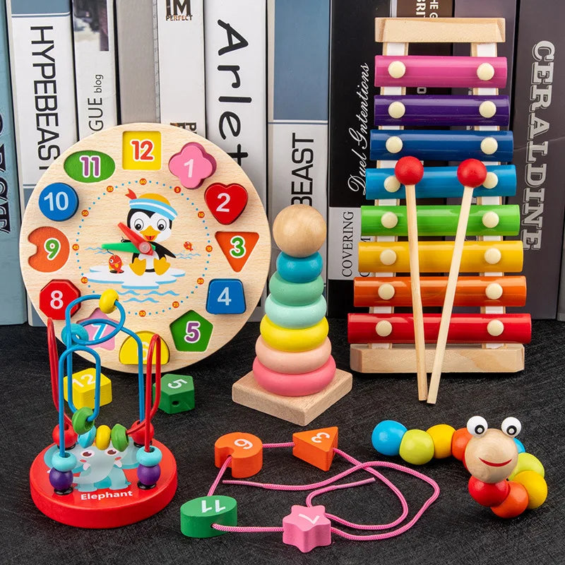 Montessori Wooden Puzzle Collection