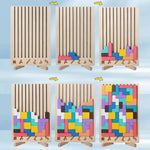 Colorful 3D Wooden Russian Blocks Puzzle – Brain Teaser & Stacking Game