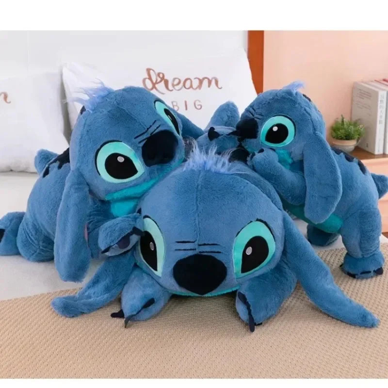 Blue Puppy Stitch Plush Long Pillow Toy