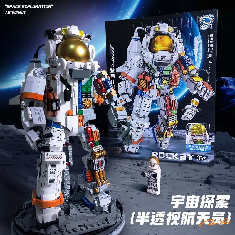Space Rocket Building Blocks Set