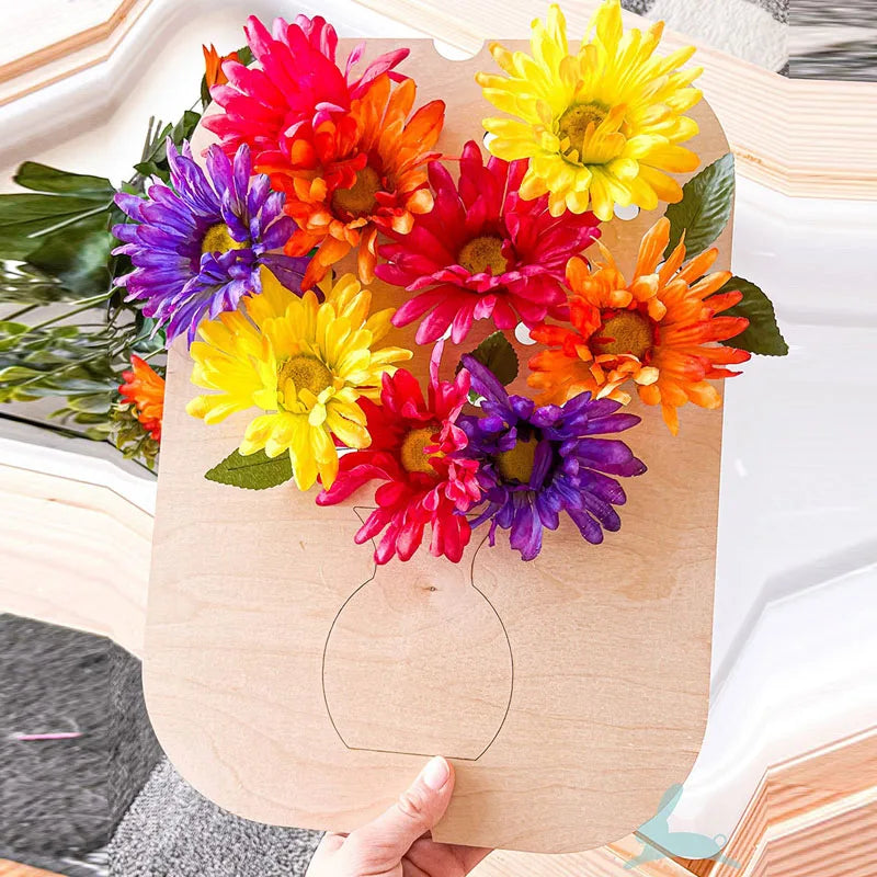 Montessori Sensory Table Wooden Tiles