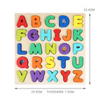 Wooden Alphanumeric Cognitive Puzzle Board