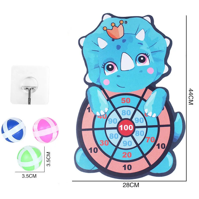 Kids Dart Board Set – Soft Sticky Ball Target Game