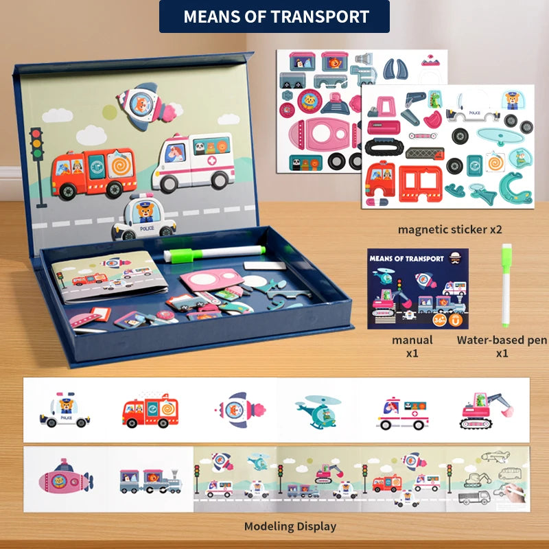 MagnaMind Magnetic Puzzle Book