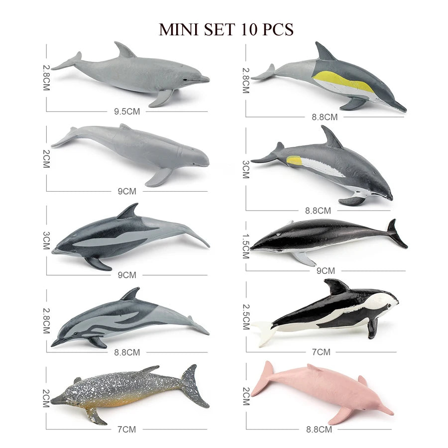 Realistic Ocean Animal Figurines Set
