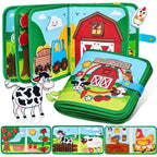 Toddlers Montessori Farm Animal Busy Cloth Book