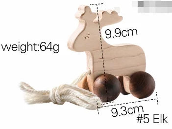Wooden Pull-Along and Push Toys for Babies